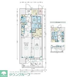 エステムコート名古屋TWINEAST 1DKの間取図画像