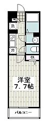 JR京浜東北・根岸線 根岸駅 徒歩4分の賃貸アパート 2階1Kの間取り