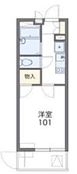 JR京浜東北・根岸線 新杉田駅 徒歩17分の賃貸マンション 3階1Kの間取り