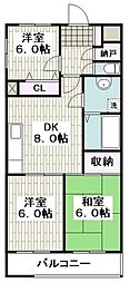 間取図画像 3DK