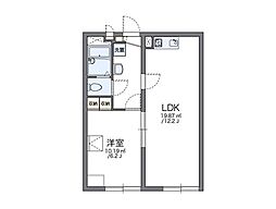 レオパレスエール2 1LDKの間取図画像