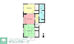 ラフォーレ 2Kの間取図画像