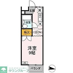 シーサイド金沢 ワンルームの間取図画像