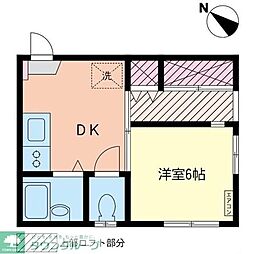 コスモアオイ-5 1DKの間取図画像