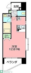 エテルナ 1Kの間取図画像