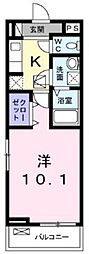 ベル・フルール弥生台1 1Kの間取図画像
