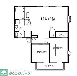 ロイヤルパレス湘南 2LDKの間取図画像