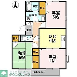 アートオブライフ 3DKの間取図画像