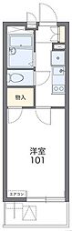 レオパレスサンライズ飯島 1Kの間取図画像