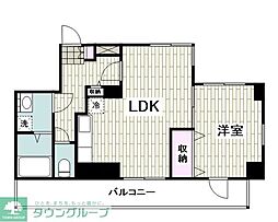 プレジール洋光台 1LDKの間取図画像