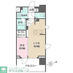 グレーシアフィット藤沢鵠沼 1LDKの間取図画像