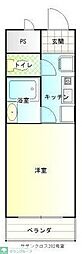 サザンクロス 1Kの間取図画像
