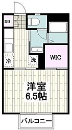 マーガレットハウス湘南台 1Kの間取図画像