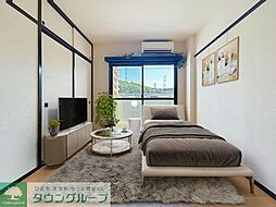 シャングリラ21 303 3階1Kのリビング/ダイニング