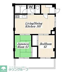 ラテール新百合ヶ丘 2LDKの間取図画像