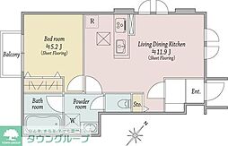 kukkula kuriya 1LDKの間取図画像