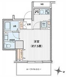 BPRレジデンス町田 1Kの間取図画像