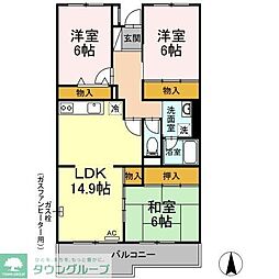 レジデンス新百合ヶ丘 3LDKの間取図画像