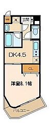 グランシャリオ 1DKの間取図画像