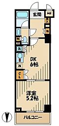 アルシオン生田サンクロールヒルズ 1DKの間取図画像