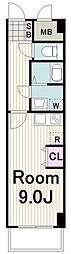 COMFORIAたまプラーザ ワンルームの間取図画像