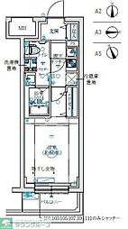 リライア生田 1Kの間取図画像