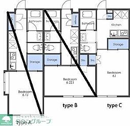 HOPE 1Kの間取図画像