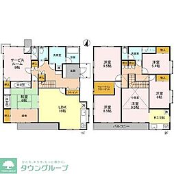 本庄駅南戸建 1階6SLDKの間取り