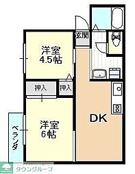 間取図画像 2DK