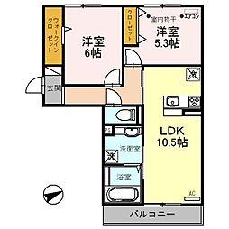 間取図画像 2LDK