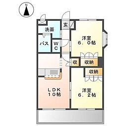 間取図画像 2LDK