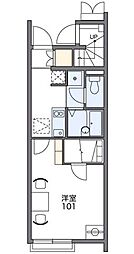 レオネクストベッサーレーベン　42032 2階1Kの間取り