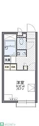 レオパレスセレッソ 2階1Kの間取り