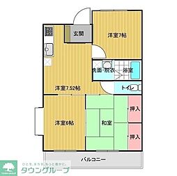 間取図画像 3DK