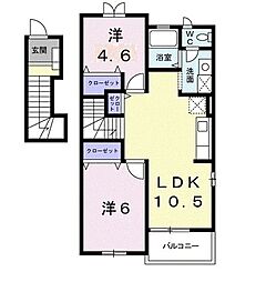 間取図画像 2LDK