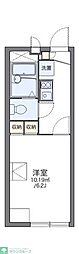 レオパレスシェルター 1Kの間取図画像