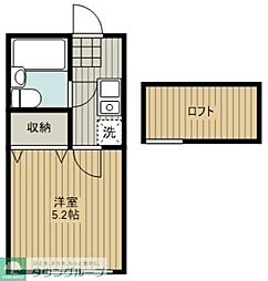 アリス深谷第3号館 1Kの間取図画像