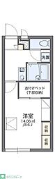 レオパレスセレッソ 1Kの間取図画像
