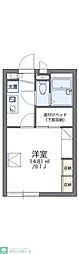 レオパレスフジ 1Kの間取図画像