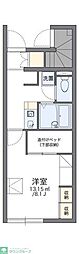 レオパレスピース 1Kの間取図画像