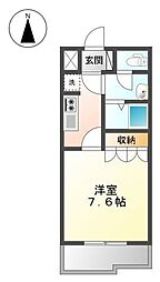 ヴァールハイト 1Kの間取図画像
