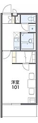 レオパレススカイタウン2 1Kの間取図画像