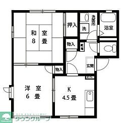 シルキー・ウインドG 2Kの間取図画像