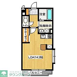 アコーディア ワンルームの間取図画像