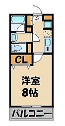 ドルフ・ブルク 1Kの間取図画像