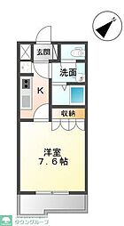 グランチェスタ 1Kの間取図画像