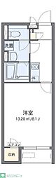 アークトゥルス 1Kの間取図画像