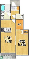 グランシャリオ 1LDKの間取図画像