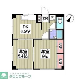 エステートピアコサカ 2DKの間取図画像
