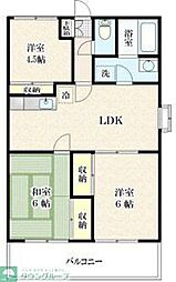 エクセルコート 3LDKの間取図画像